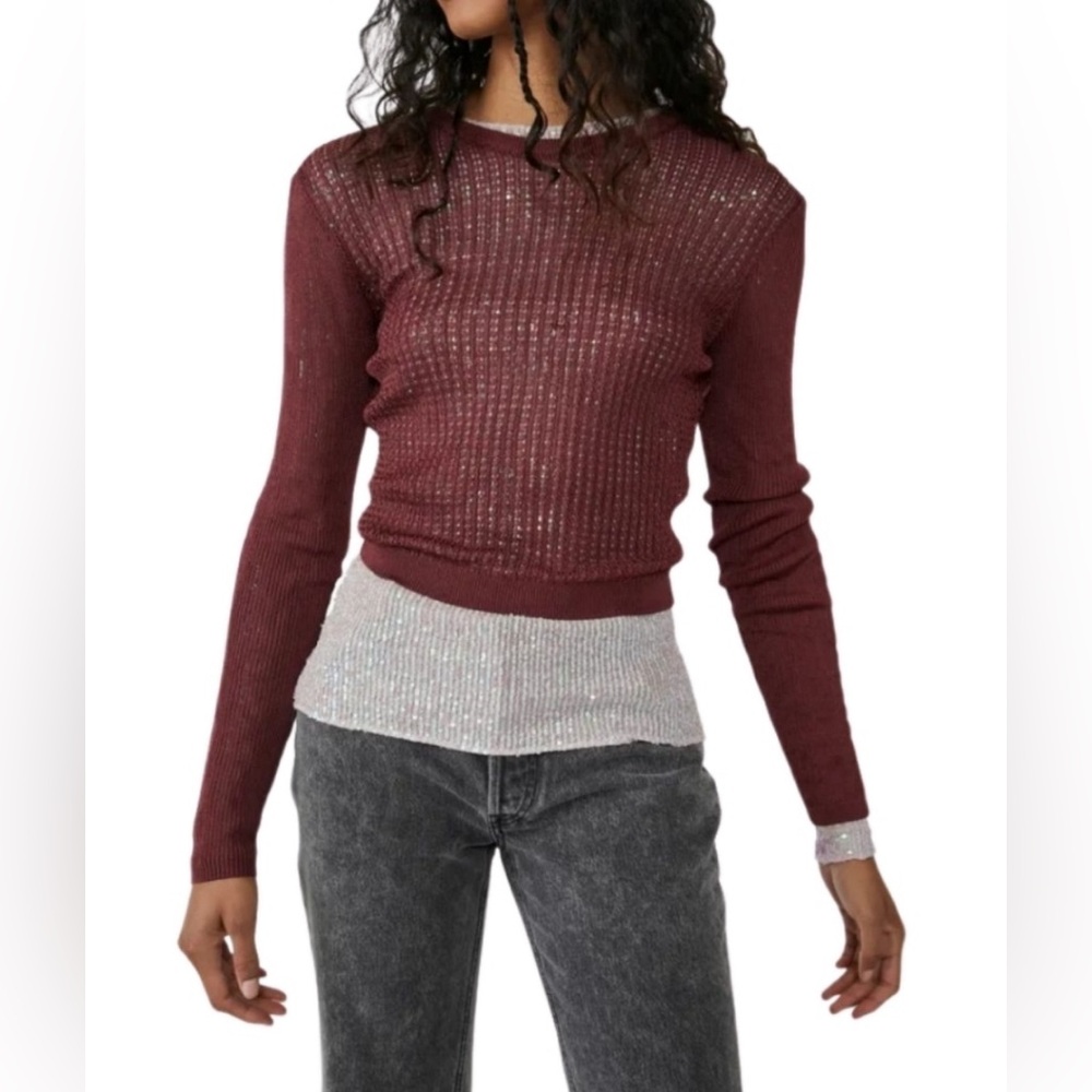 Free People H20 Crew Pullover